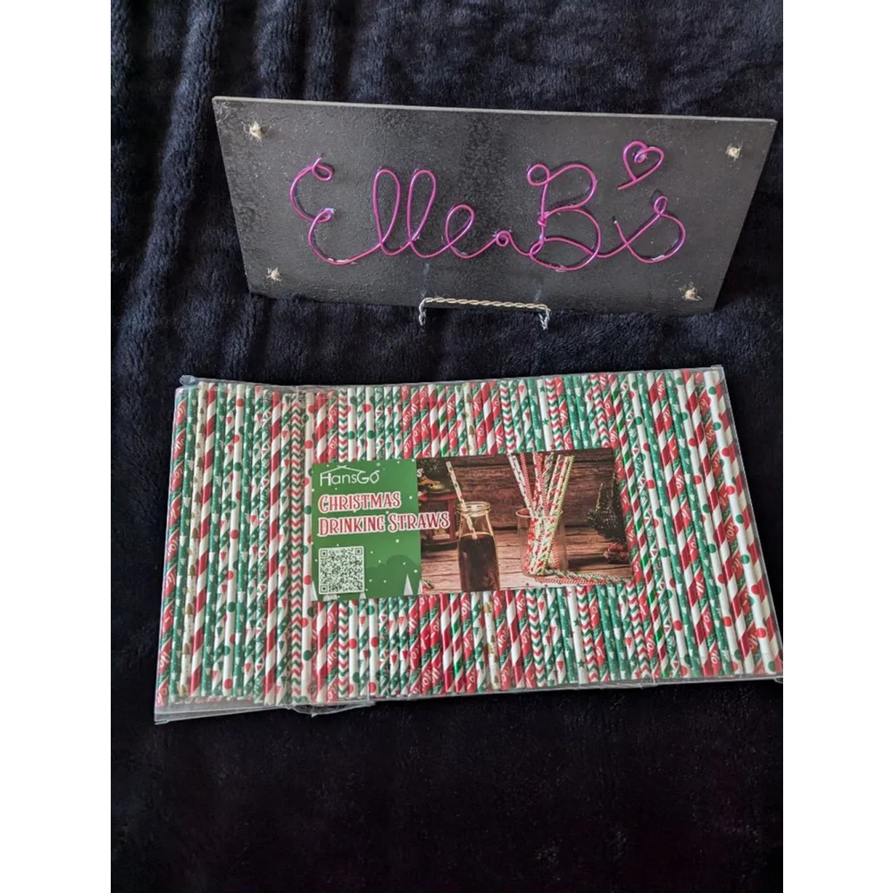 NWT Christmas Straws Pack of 180